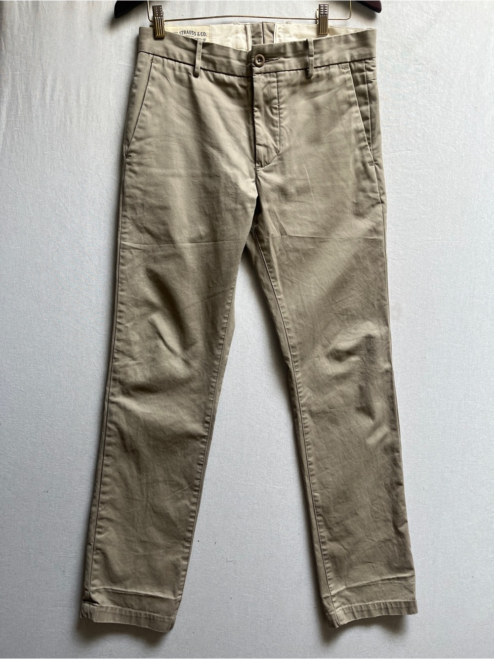 Levi Strauss & Co. Flat Front Straight Leg Chino Pants Men's Sz 31